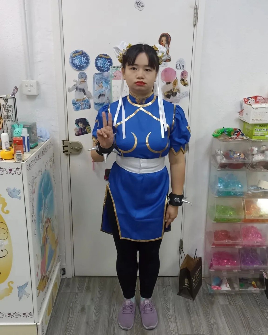 阿儀已非首次變裝。